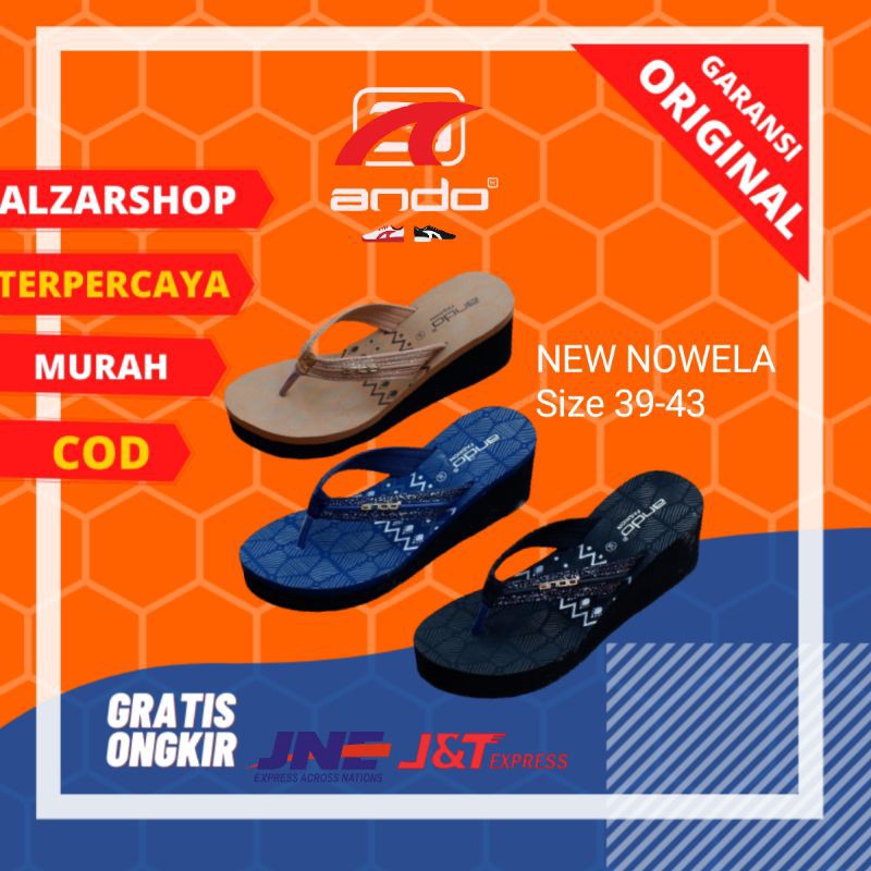 ALZARSHOP|| sendal ando wanita ando||sendal ando size 37-40