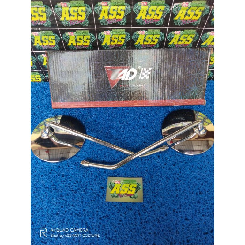 Spion Retro Bulat Panjang C70 drat 14 C70 CB GL MP TIGER SEMUA JENIS MOTOR HONDA BISA
