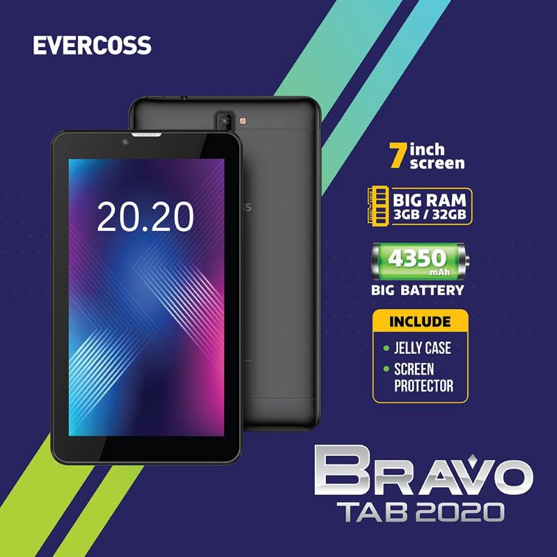 Jual Tablet Evercoss X7 Bravo Tab 2020 4G Lte - 3GB/32GB - Garansi