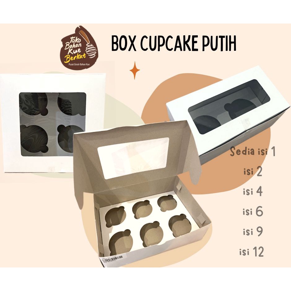 BOX CUP CAKE LUBANG / DUS MUFFIN