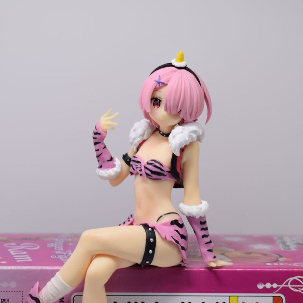 MXBEAUTY Japanese Anime Re Life In A Different World From Zero Girl Action Figure Ram Anime Figure Rem Action Figure Collection Model Rem Toys Gifts 16cm Model Toys Gift Doll Anime Figure Noodle Stopper Figure/Multicolor