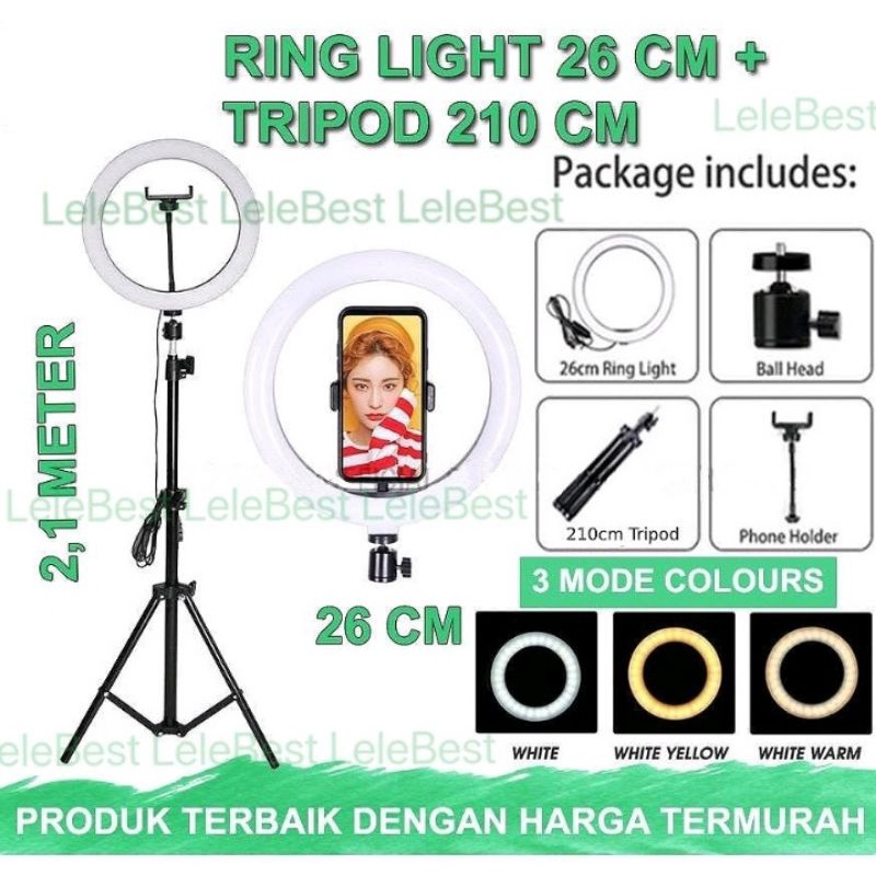 Tripod + ringlight 2,1 Meter
