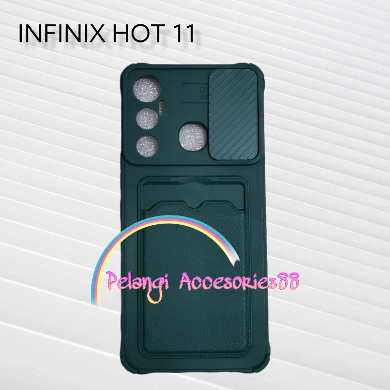 CASE INFINIX HOT 11 SOFTCASE SLEDING WARNA WARNI