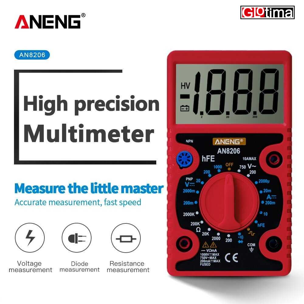 Avometer Multimeter LCD Multitester Digital Voltage Tester AN8206