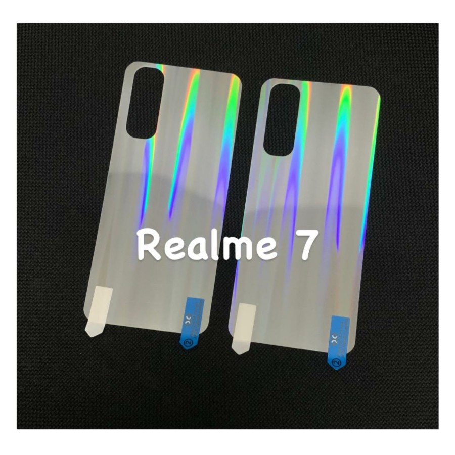 REALME 7 7 PRO 7i C17 ANTI GORES BELAKANG SKIN AURORA ANTI JAMUR GARSKIN MOTIF PELANGI TRANSPARAN BACK PELINDUNG BELAKANG REALME 7 PRO REALME 7i REALME C17