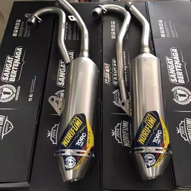 knalpot norifumi torc klx 150 racing motor kawasaki klx 150 dtracker 150 norifumi