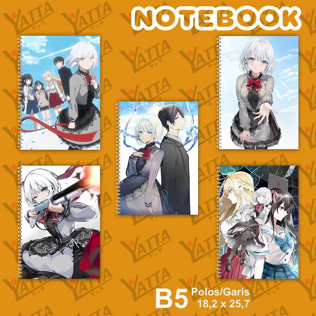 

Notebook Anime ukuran B5 18,2 x 25,7 cm Tantei wa Mou Shindeiru