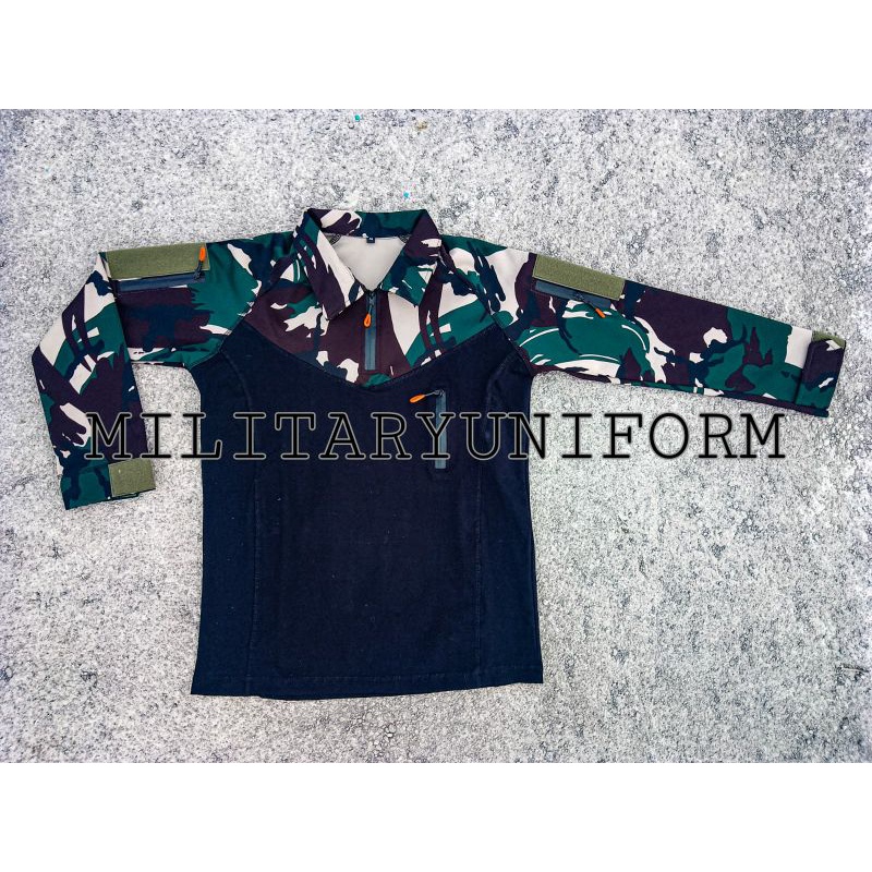 KAOS BDU SCUBA HITAM LORENG MALVINAS