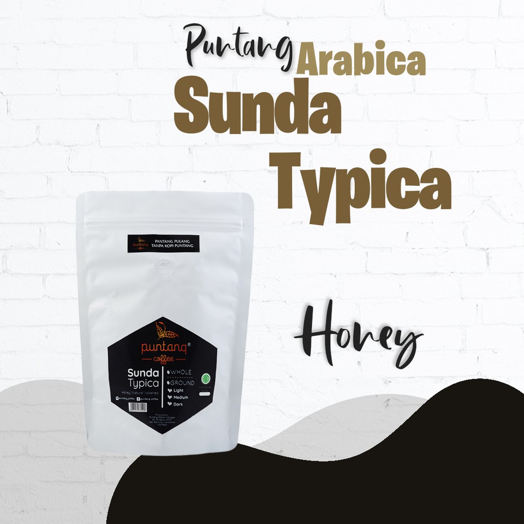 

Kopi hitam arabika sunda typica puntang single origin single varietas 500g Natural / Honey / Washed