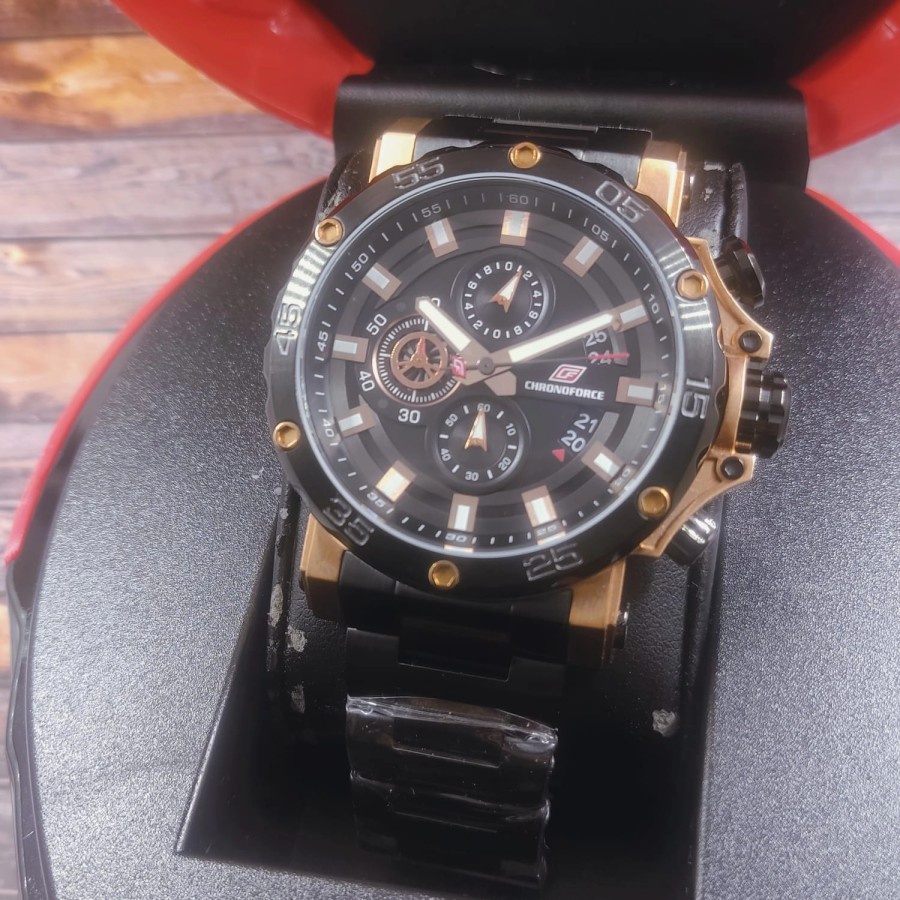 Jam Tangan Pria Chronoforce 5321 Original Stainless Steel