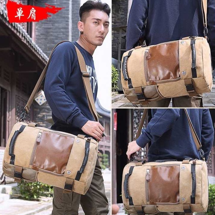 Tas kapasitas Besar 3 Mode Gaya, Tas Ransel, Tote Bag &amp; Tas Messenger, Tas kapasitas Besar Tas Ransel Duffel Backpack Camping Brand Stylish Travel Large Capacity 14&quot; Laptop Backpack Male Luggage Shoulder Computer Backpacking Men Functional Versatile Bags