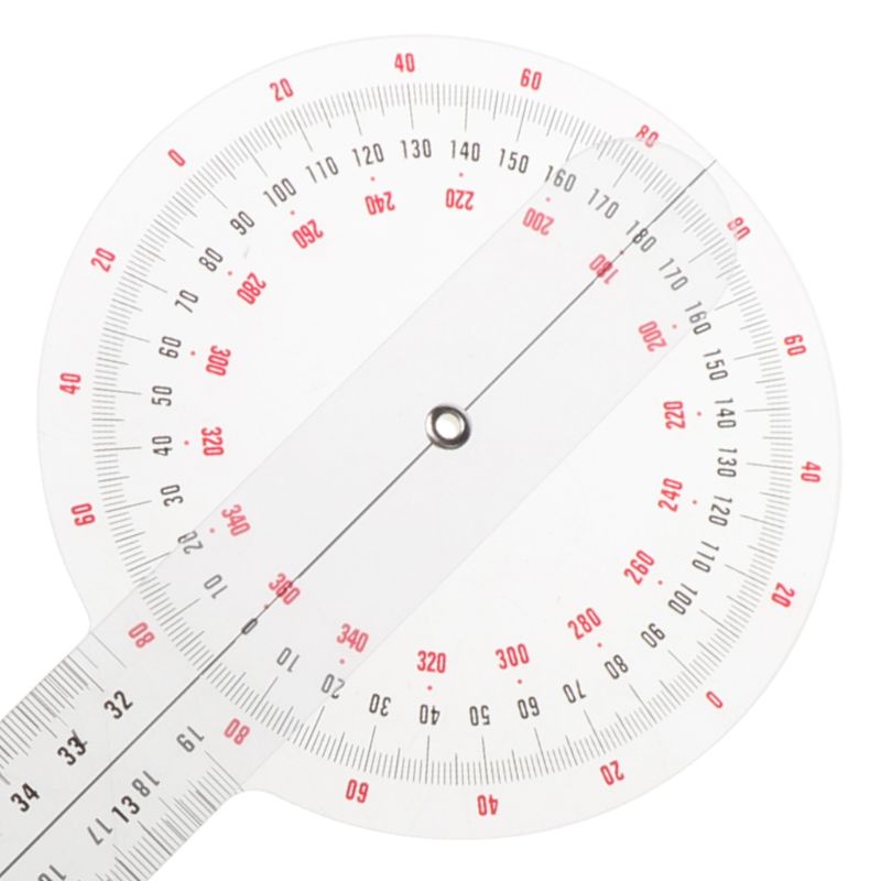 Bt Transparan Goniometer Plastik Goniometer Sudut Penggaris Physio Goniometer Tahan Lama