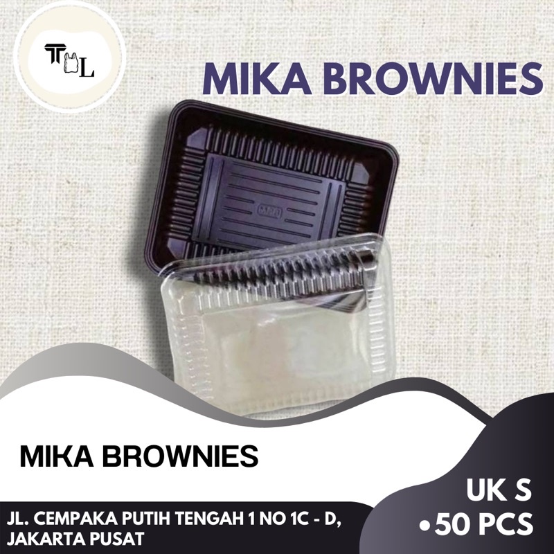 Mika Brownies Uk S / Mika Brownies Uk M / Mika Brownies Uk L - Isi 50Pcs