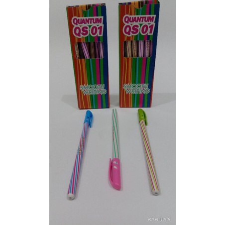 Pulpen Lilin Warna Warni Bolpoin pen Isi 12 Pcs