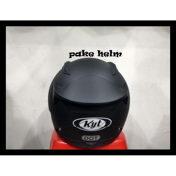 Helm Kyt Rc 7 Rc Seven Solid Hitam Doff Full Face Rc7