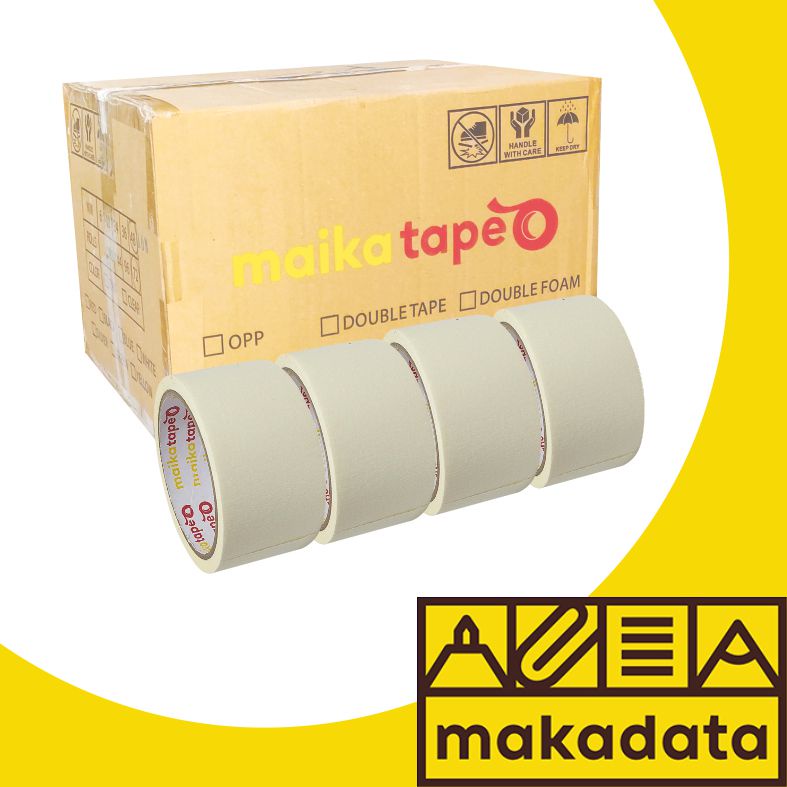 

ISOLASI KERTAS | MASKING TAPE MAIKATAPE 48MM (1BOX) MURAH