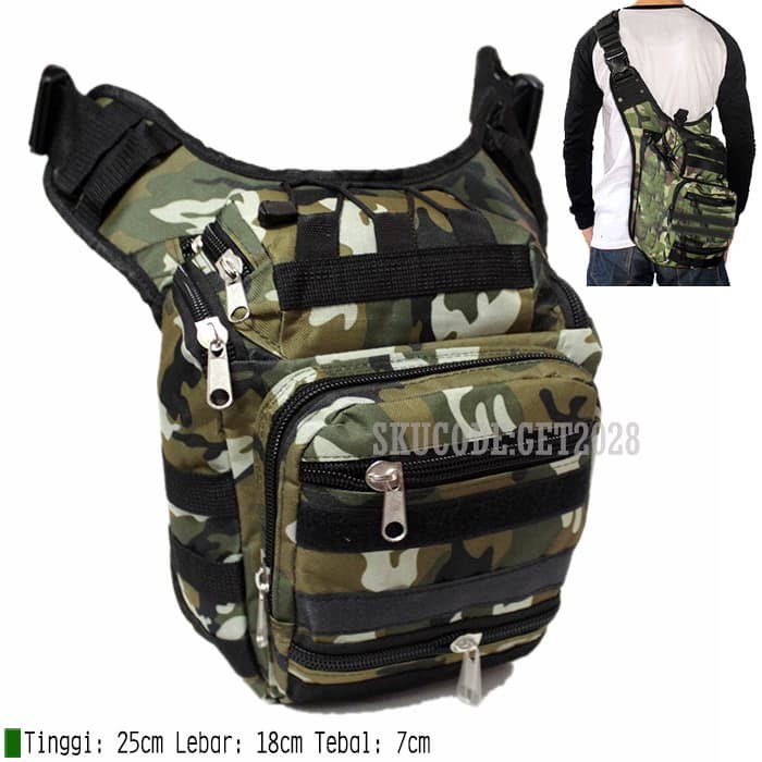 Tas Pria / Tas Selempang Pria / Slingbag / Tas Slempang Tentara Army