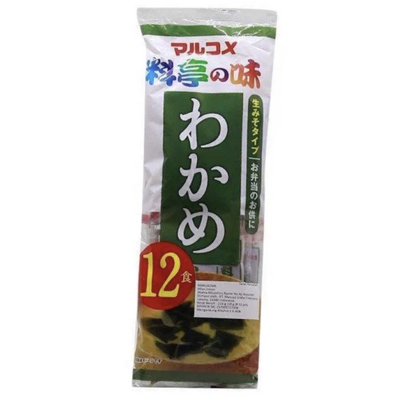 

MARUKOME Misoshiru Ryotei No Aji Wakame 216GR - Sup Instant Miso Jepang