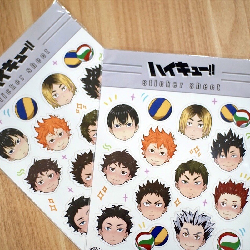 

haikyuu sticker sheet