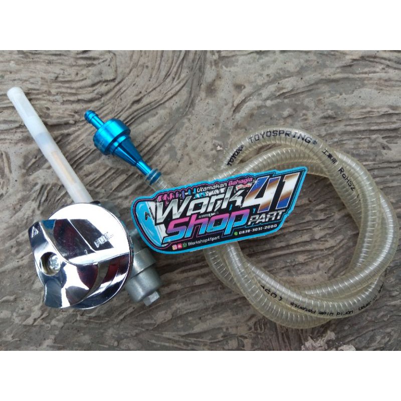 kran keran bensin filter bensin almunium posh selang bensin transparan toyo japan