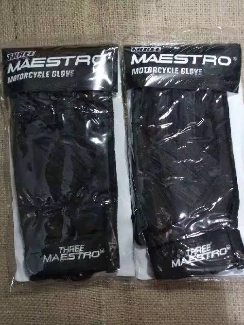 Sarung Tangan Motor  - THREE MAESTRO new style panjang - Murah Keren Nyaman