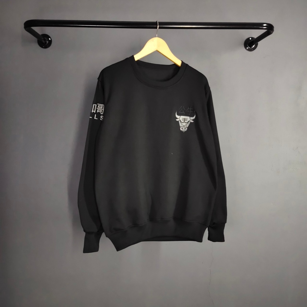 Crewneck NBA Chicago Bulls Bordir Sweater
