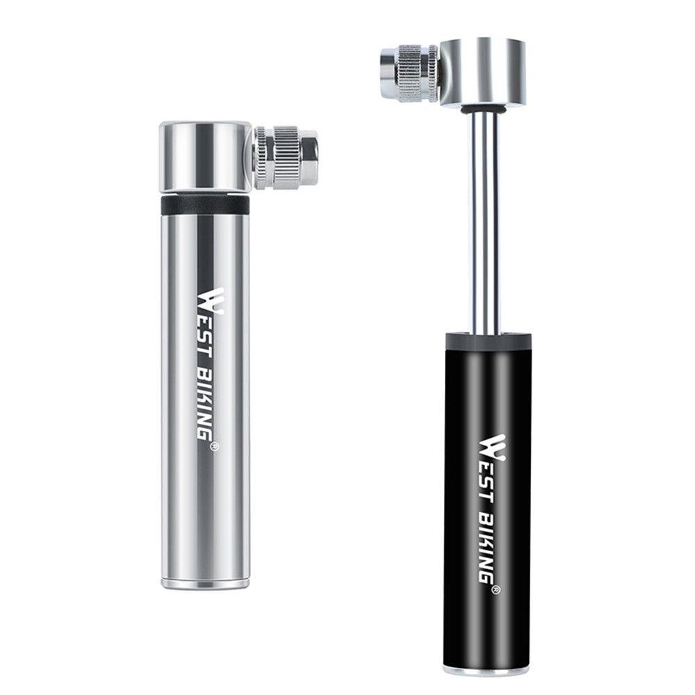 R-FLOWER Pompa Sepeda Mini 120psi Bahan Aluminium Alloy Bersepeda MTB Tire Inflator