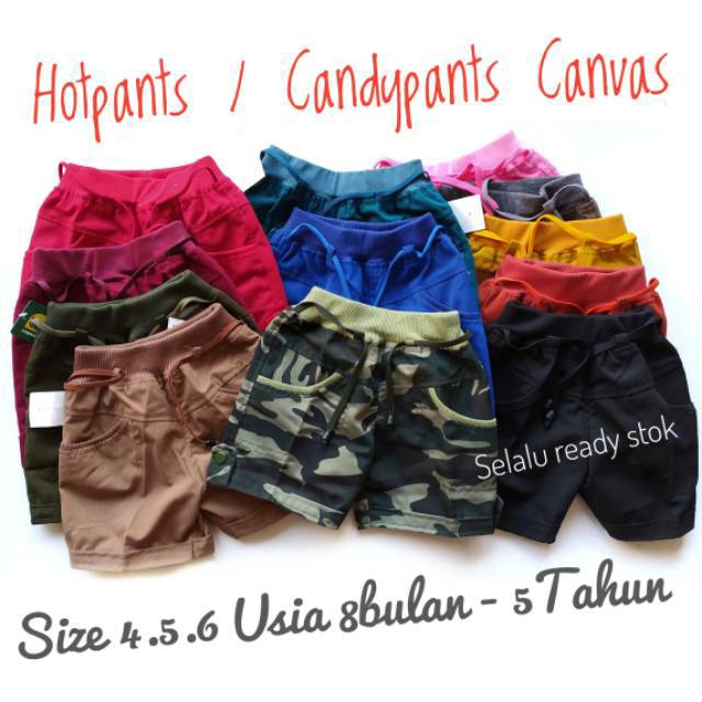 Short Pants Candy Pants Celpen Anak Warna Cowok Usia 9bln - 5 Tahun Laki