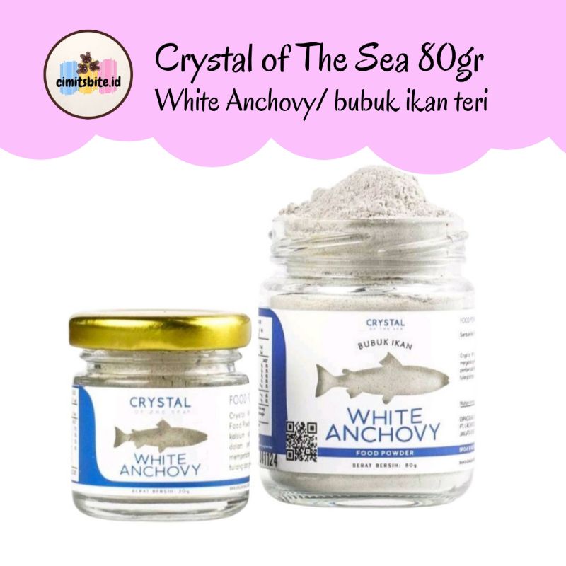 

Crystal of the Sea 80gr/ White Anchovy Food powder/ bubuk ikan teri
