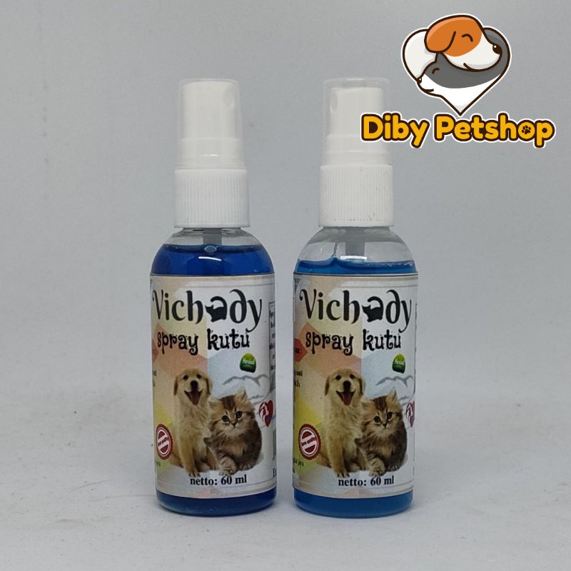 vichady obat spray kutu ampuh anjing dan kucing 60ml