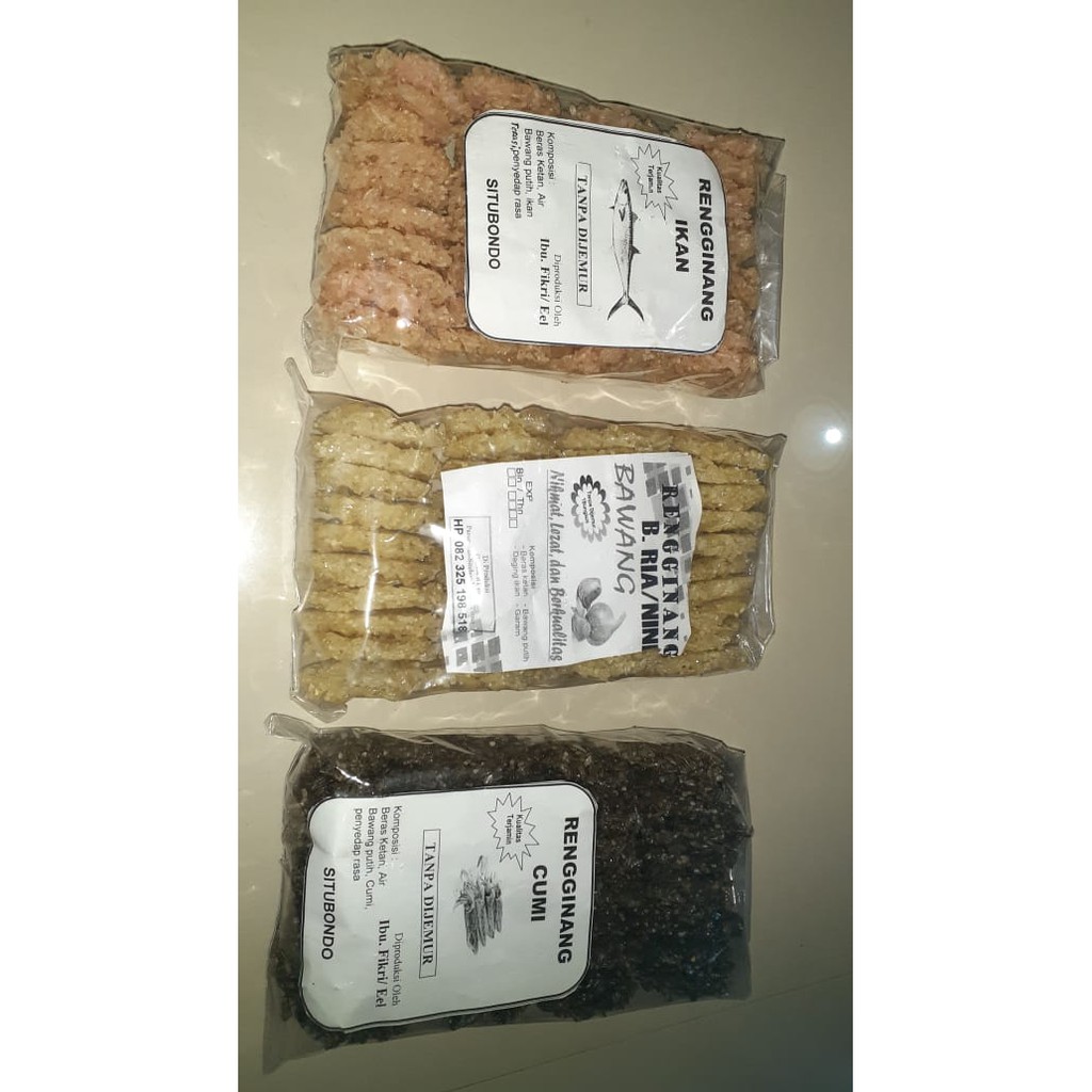 

Rengginang Situbondo/Rengginang Madura/Rengginang Bawang/Rengginang Ikan/