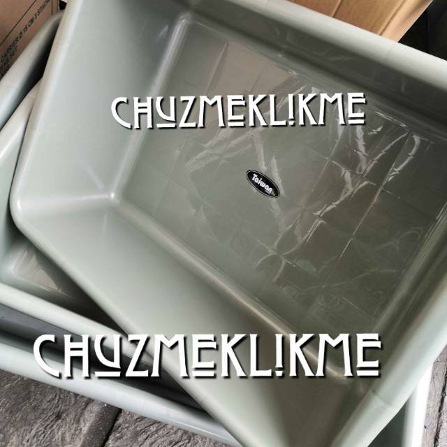 Bak segi abu Small/Bak pasir/Bak kucing/Little box pasir kucing/Bak abu Taiwan segi (S)/Baskom segi 