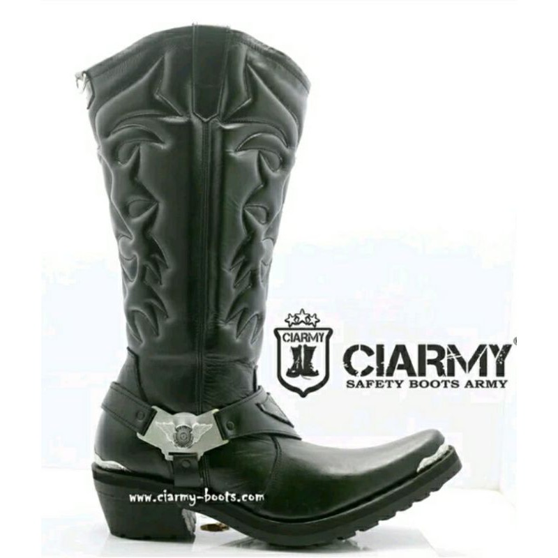 Sepatu Tunggang Polantas Sepatu Bm Pjr Patwal Ciarmy Type C011BD Sepatu Tunggang Sepatu Lantas