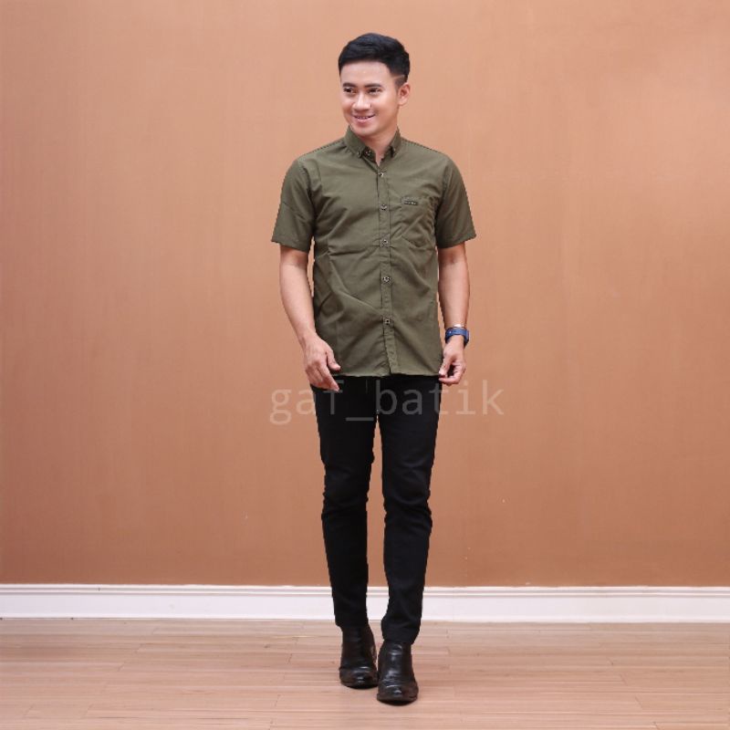 Kemeja Polos lengan pendek | kemeja polos-1