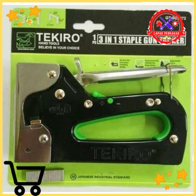 

Cuci Gudang Tekiro Staples Tembak 6 - 14 Mm Staple Gun Tacker 3 In 1 Steples 3In1