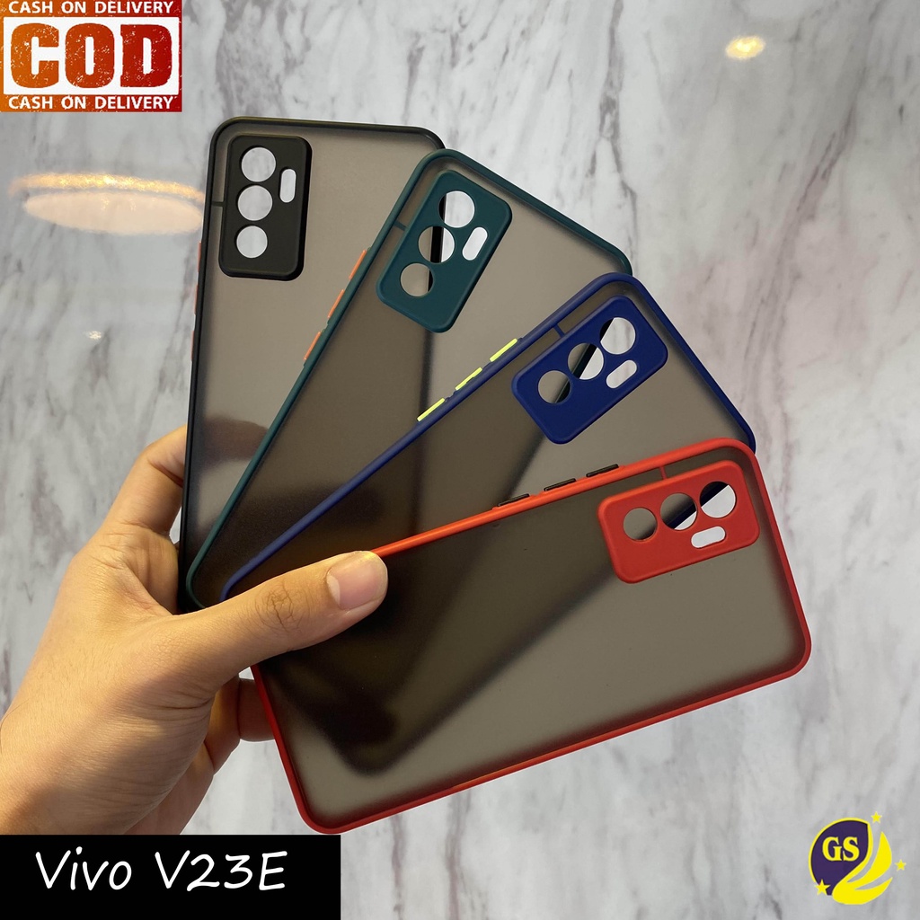 VIVO T1 5G VIVO V23 5G V23E  V23 E / VIVO Y75 5G Y15S Y15 S 2021 NEW SOFT CASE DOVE MATTE COLORED FROSTED SLIM FUZE MACARON AERO CASING