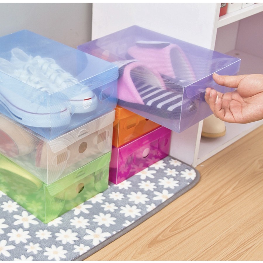 Kotak Penyimpanan Sepatu JOE Kotak Sadal Kotak Sepatu Plastik