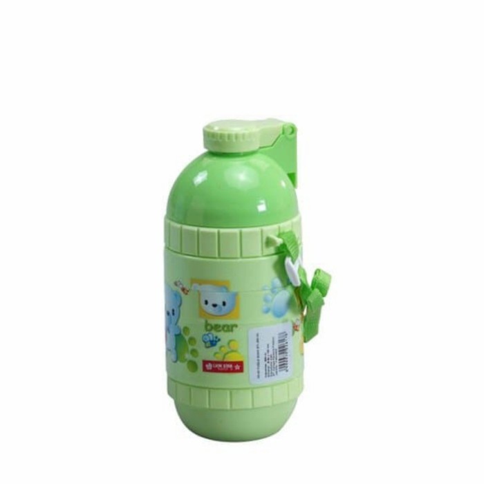 LION STAR Botol Air Minum Plastik Tali Anak Puzzle Sonic 550 ML NN21