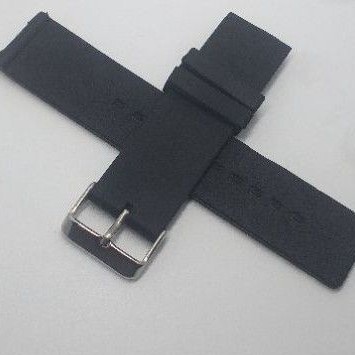 TALI JAM TANGAN SPOVAN GEMINI UKURAN 22MM RUBBER SILICONE STRAP SPOVAN 22MM HITAM
