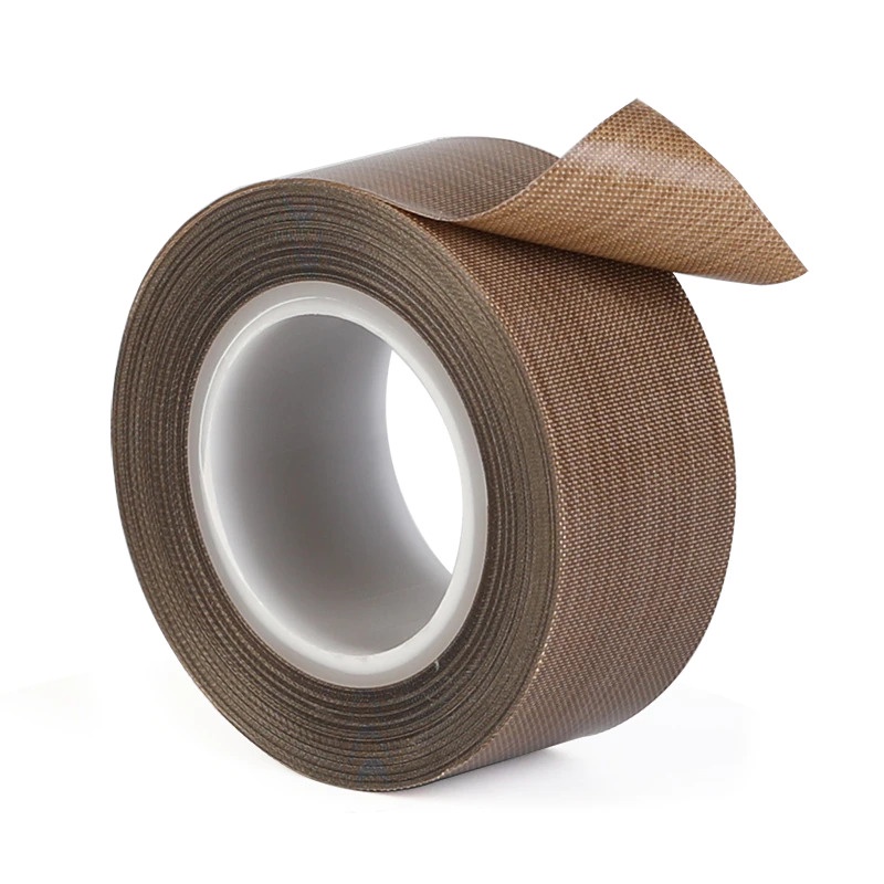 Tape Lakban PTFE Heat High Temperature Adhesive Insulation 10m x 20mm x 0.13mm - TF10M - Brown