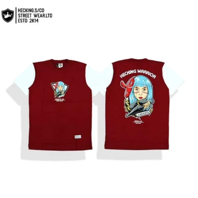 T-shirt kaos Hecking distro gratis stiker Banjarmasin Tabalong