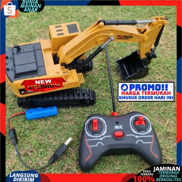 Heavy machine RC excavator crawler mainan mobil truk beco digger RC 1:24 remote kontrol Versi New