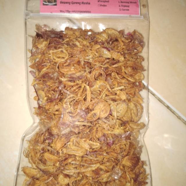 

Bawang goreng Asli ukuran 250gr