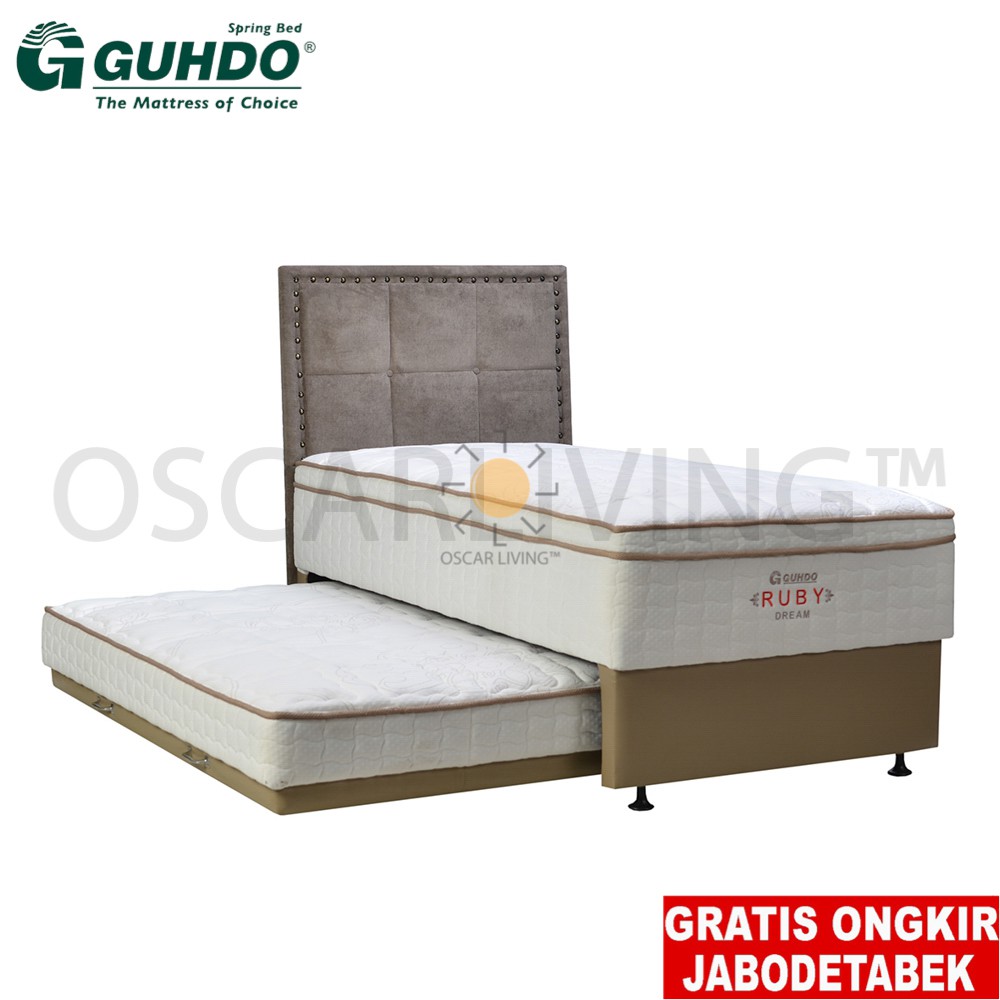 Jual Guhdo 2in1 Ruby Dream Kasur Springbed Hb Kudeta Coklat Fullset