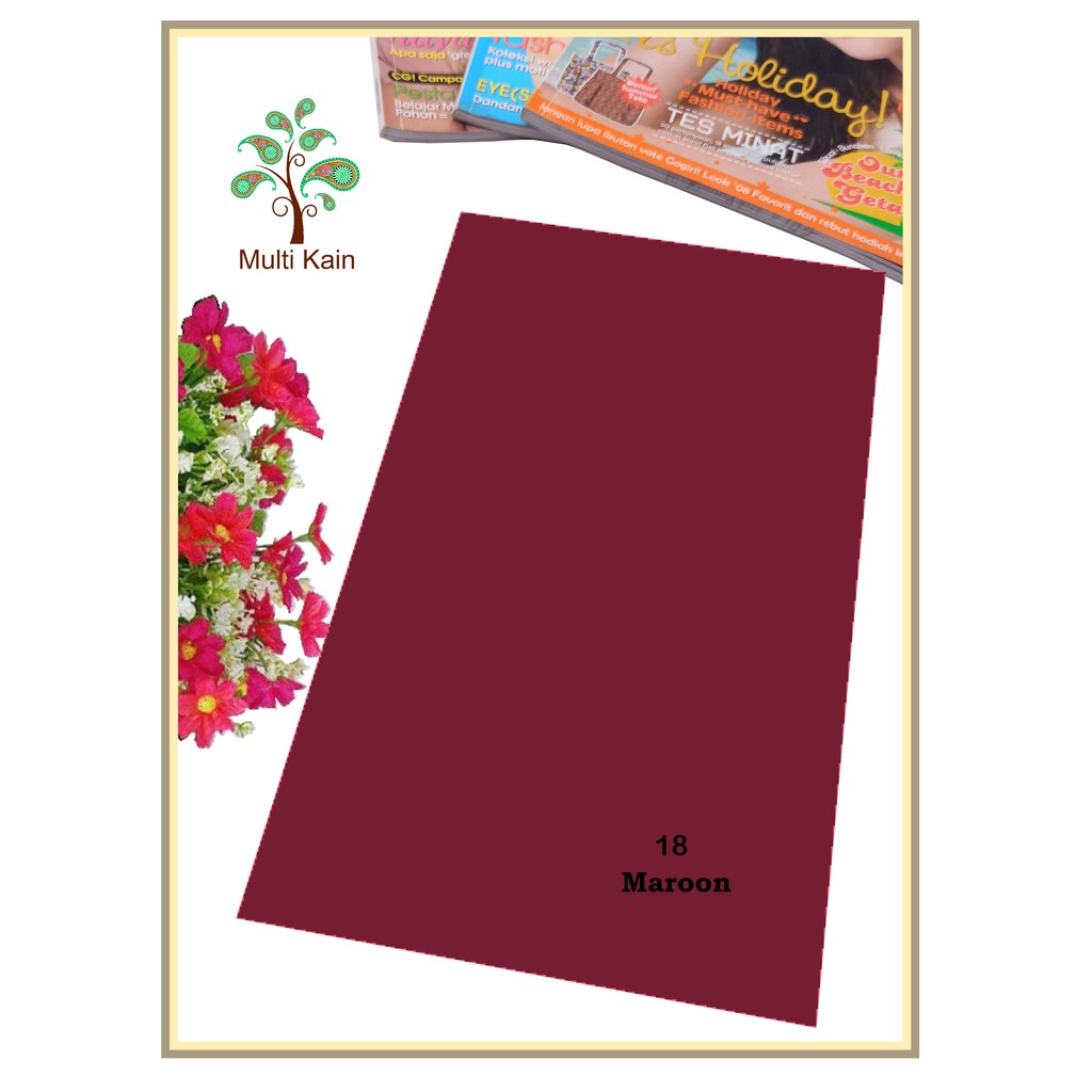 Bahan multi Kain Rayon Uniqlo mukena Meteran dan Grosir Quality Super-18 maroon