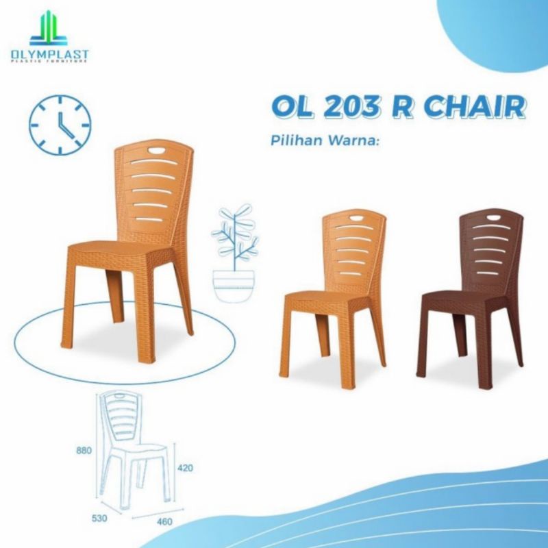 Kursi Makan Plastik Olymplast OL 203