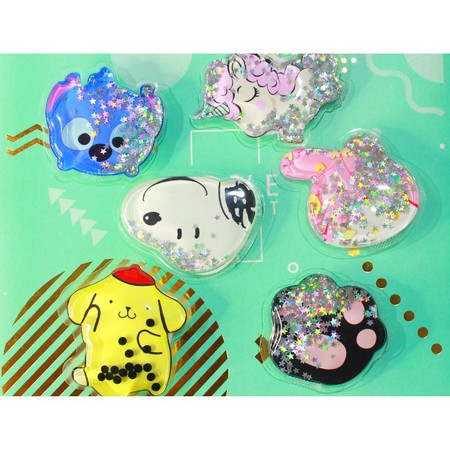 Popsocket Glitter Liquid Karakter Lucu Pop Socket Quicksand