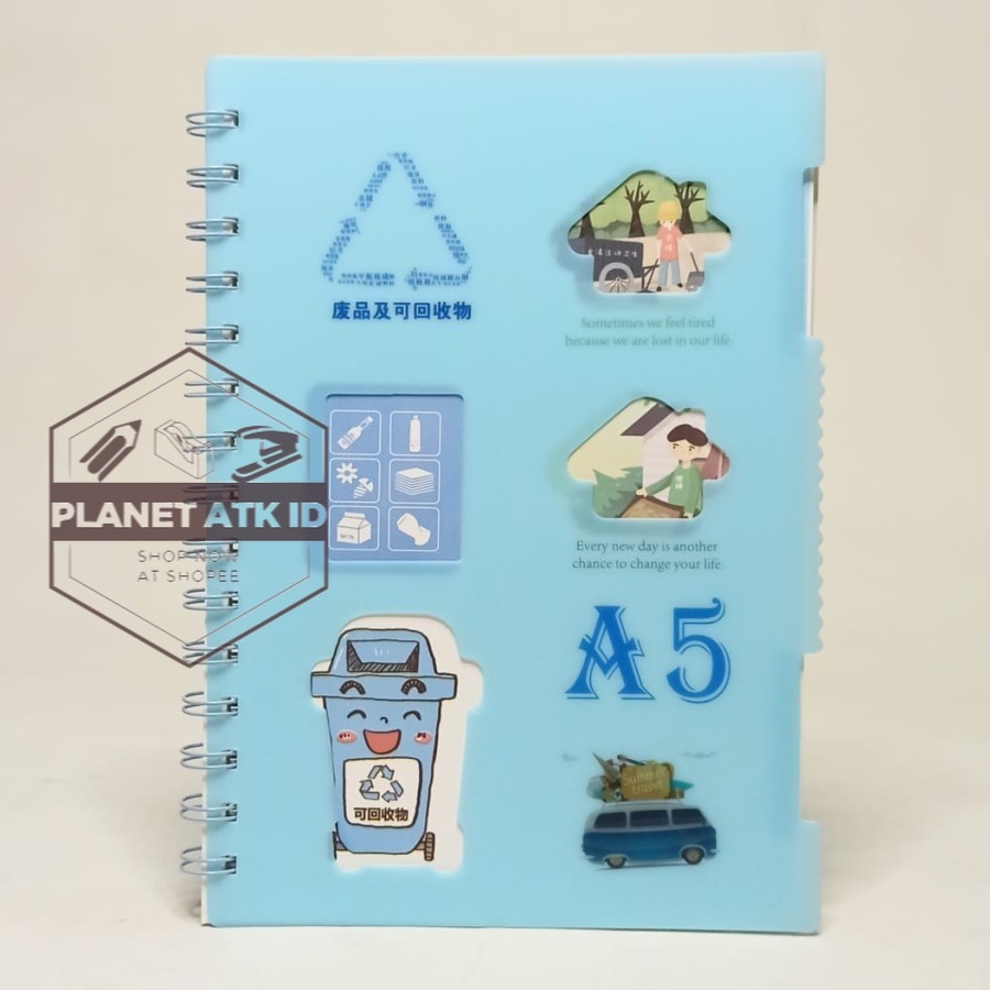 

Buku Spiral A5/Buku Ring/Notebook/Diary/Planner/Buku Tulis/Agenda