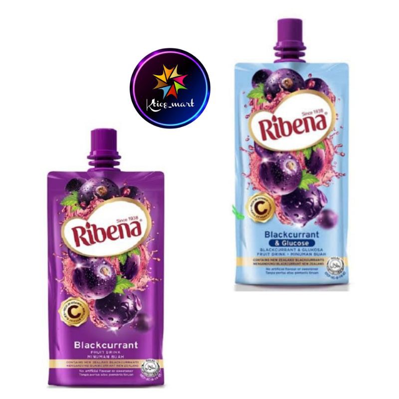 

Ribena Blackcurrant/Blackcurrant+Gluco/Fruit Drink 330ml/Import