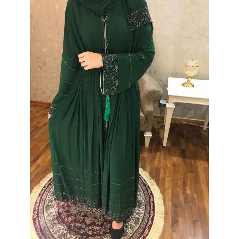 abaya dubai import new pakistani hijau botol